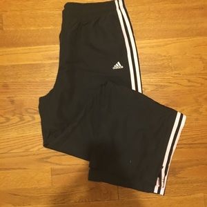 Adidas pink striped track pant